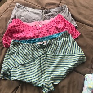 Lot of 3 Victoria’s Secret sleep shorts